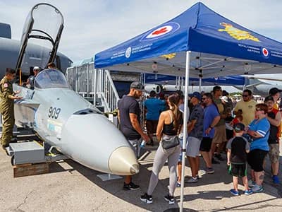 LuxShuttle private transfer to Atlanta Air Show viewing areas at Falcon Field