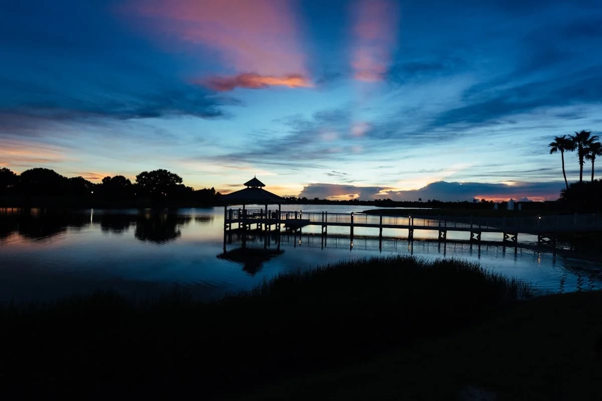 LuxShuttle private transfer to Don Carter State Park — lakeside dock on Lake Lanier near Gainesville