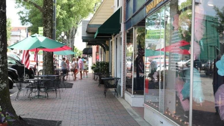 LuxShuttle private transfer to Glover Park Brewery — craft beer on Marietta Square near RYY
