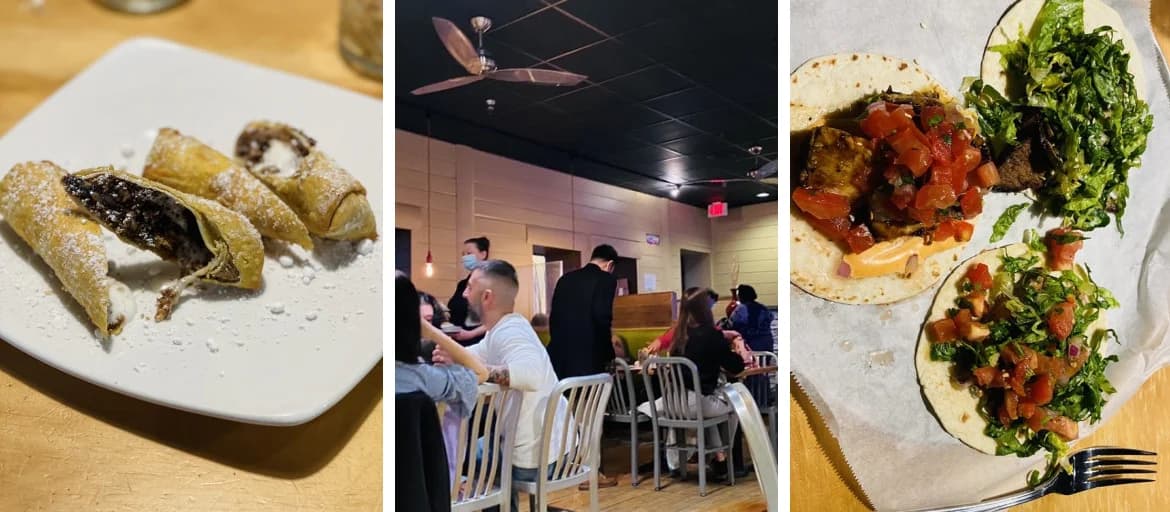 LuxShuttle private transfer to Taqueria Tsunami — Korean-Mexican fusion on Marietta Square near RYY