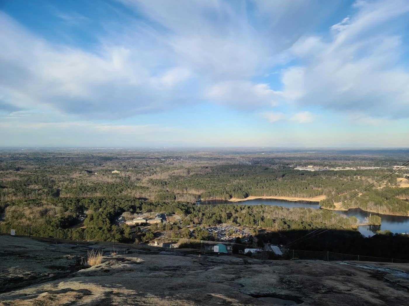 LuxShuttle private car to Stone Mountain Park summit view near LZU