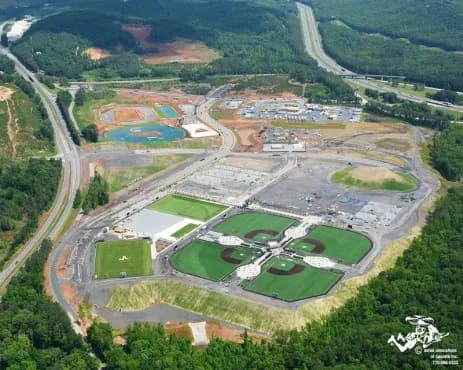LuxShuttle private transfer to LakePoint Sports Complex — multi-sport tournament venue near VPC airport