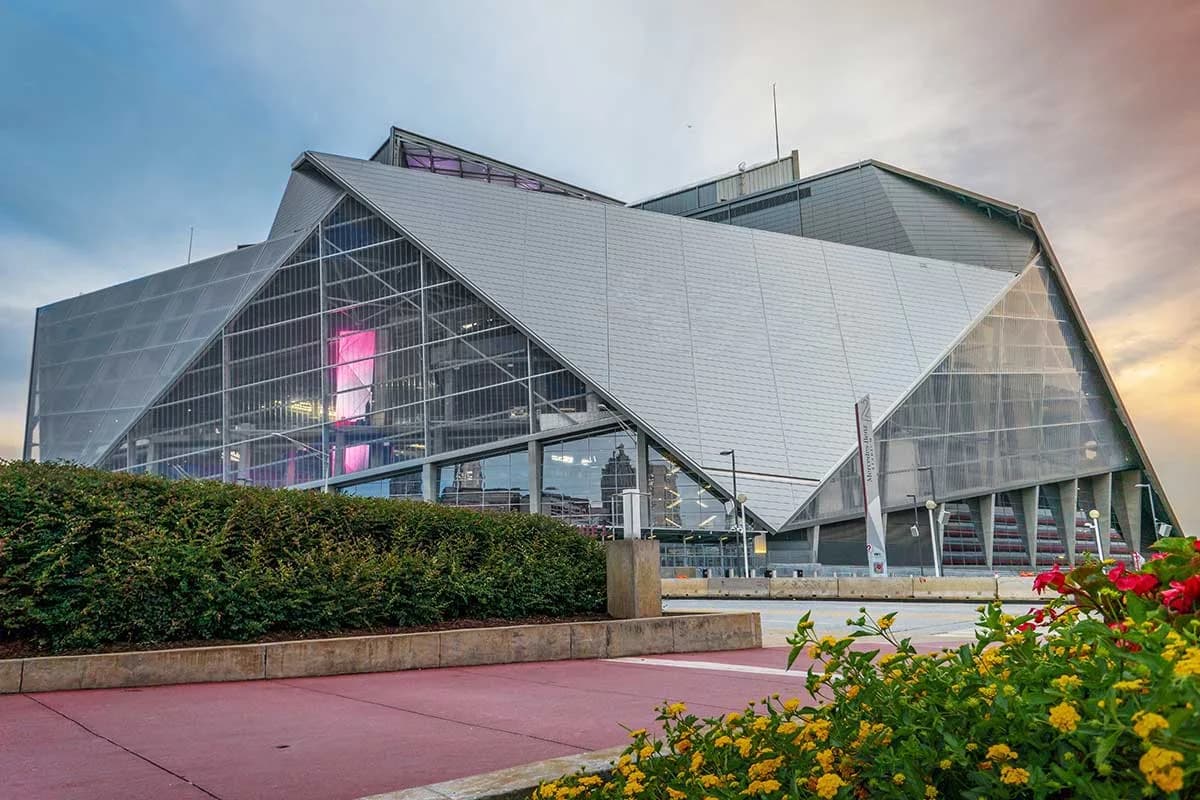 Game Day at Mercedes-Benz Stadium, Minus the Parking Lot