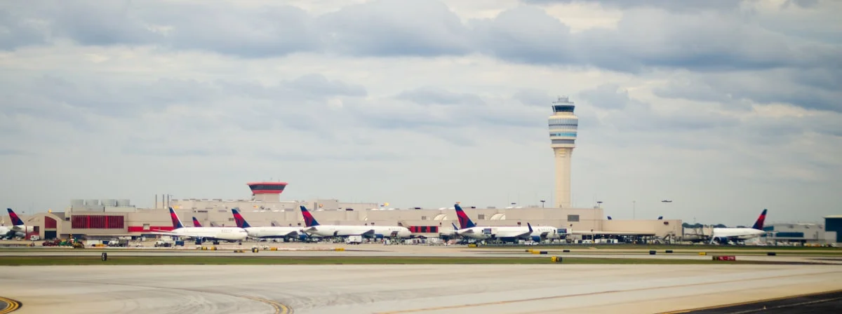 Aircraft on the tarmac at Hartsfield-Jackson Atlanta International Airport