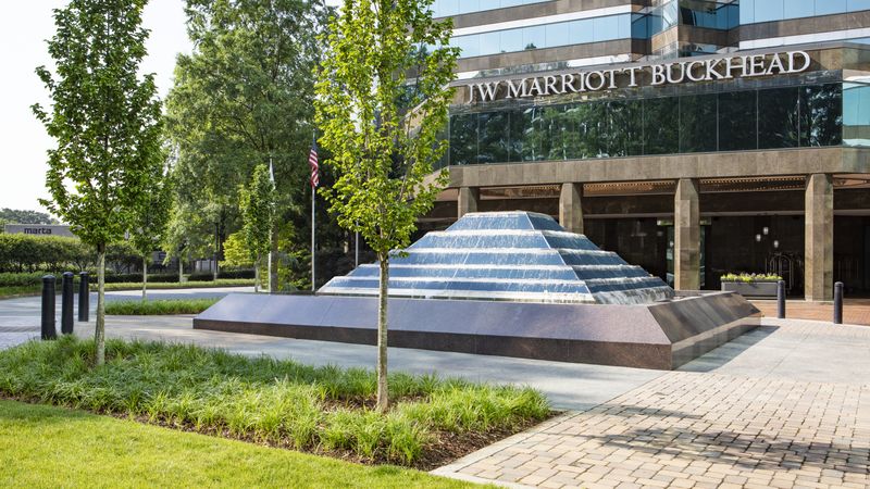 JW Marriott Atlanta Buckhead entrance on Lenox Road