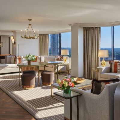 The Whitley Suite living area — Luxury Collection