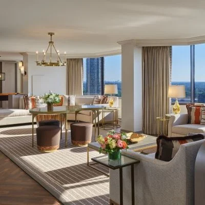 The Whitley Suite living area — Luxury Collection