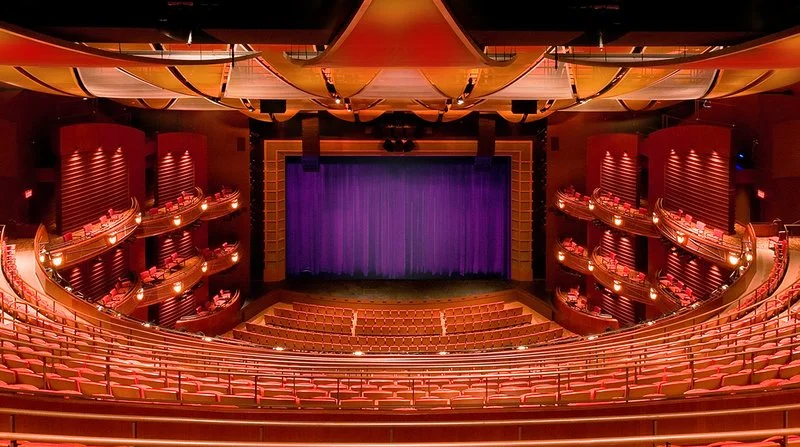 Cobb Energy Performing Arts Centre interior auditorium with warm amber lighting