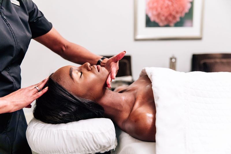 Waldorf Astoria Spa treatment room — 15,000 square feet across two floors
