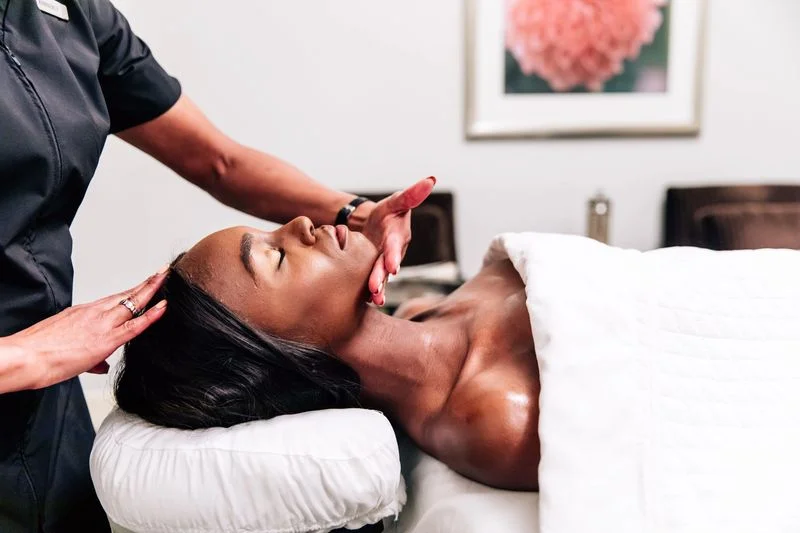Waldorf Astoria Spa treatment room — 15,000 square feet across two floors
