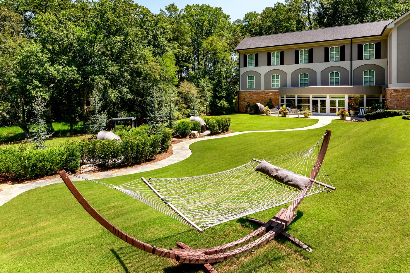 Chateau Elan spa gardens — resort wellness grounds